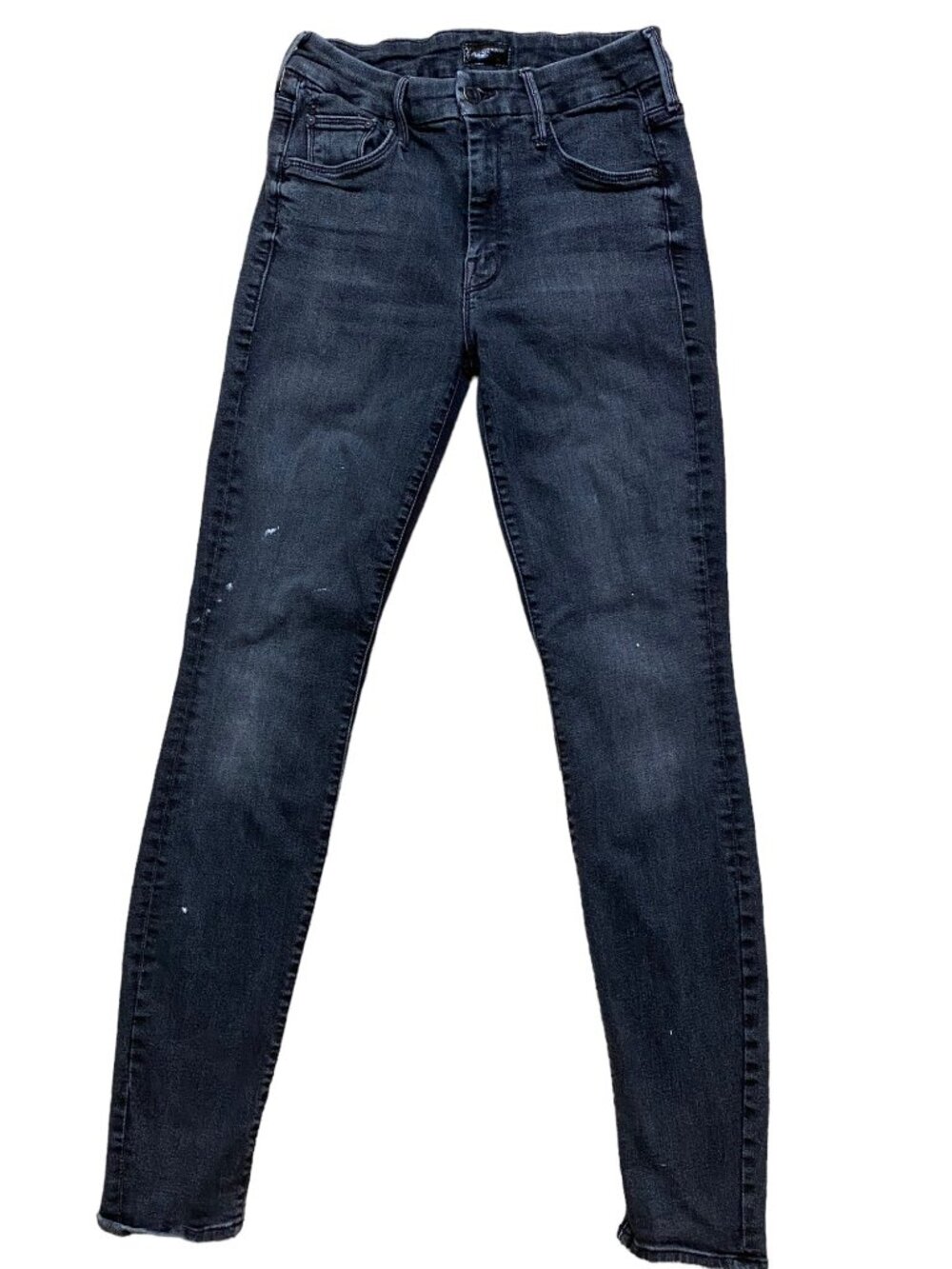 Mother The Looker Night Hawk Y2K Skinny Jeans Womens 26 Black Indie Sleaze Edgy